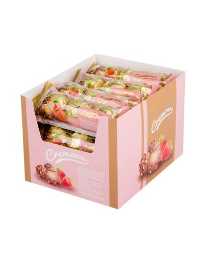 Cremona Strawberry Cream Crisp Malt Wafer Chocolate Inter Buana Mandiri