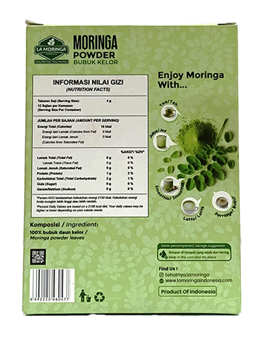 Moringa Powder Bubuk Kelor Inter Buana Mandiri