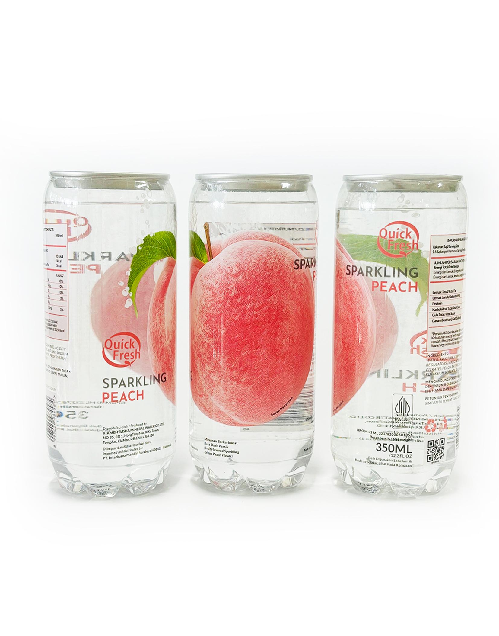 Quick Fresh Fruit Sparkling Drink Peach Inter Buana Mandiri
